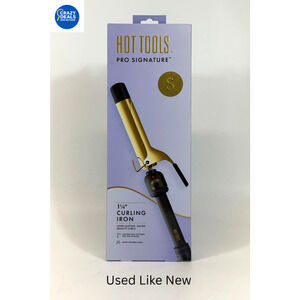 Hot Tools Pro Signature Series Gold 1-1/4" Curling Iron Wand HTIR1576